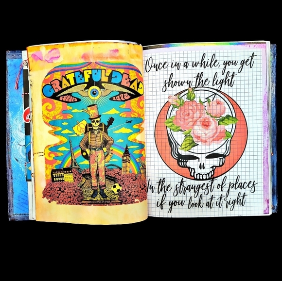 The Beatles And The Greats Art Junk Journal Retro Music Mixed Media Custom Book - Picture 9 of 12